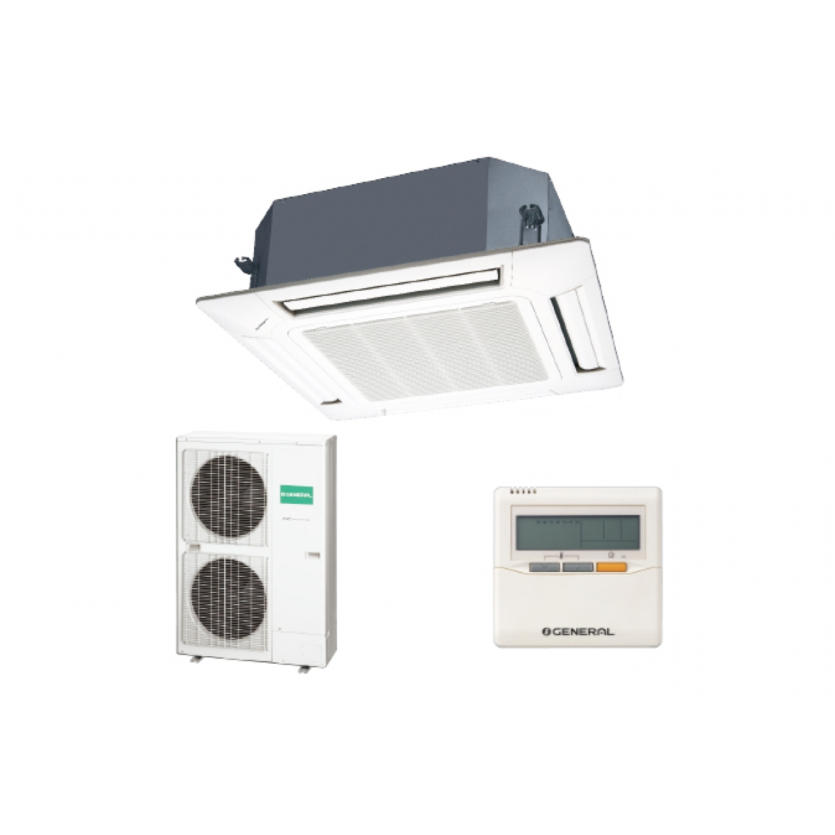 General 珍寶 AUHG54LRLA 6.0匹 變頻冷暖 藏天花式冷氣機 - 低噪音運行，單相電源