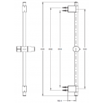 Kohler K-72740T-CP 60mm Rainjoy 花灑滑動支架 - 簡潔美感，可調式設計