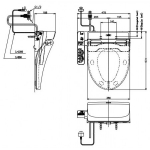 TOTO 9206631 分體式座廁連電子廁板套裝 - 分體設計，智能衛浴
