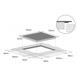 GERMAN POOL 德國寶 GIC-252DB 5200W 嵌入式雙頭電磁爐