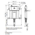 Kohler K-78078K-PNE-NA Hydro-Tower 300 氣動隱藏式水箱 (不連掛架)