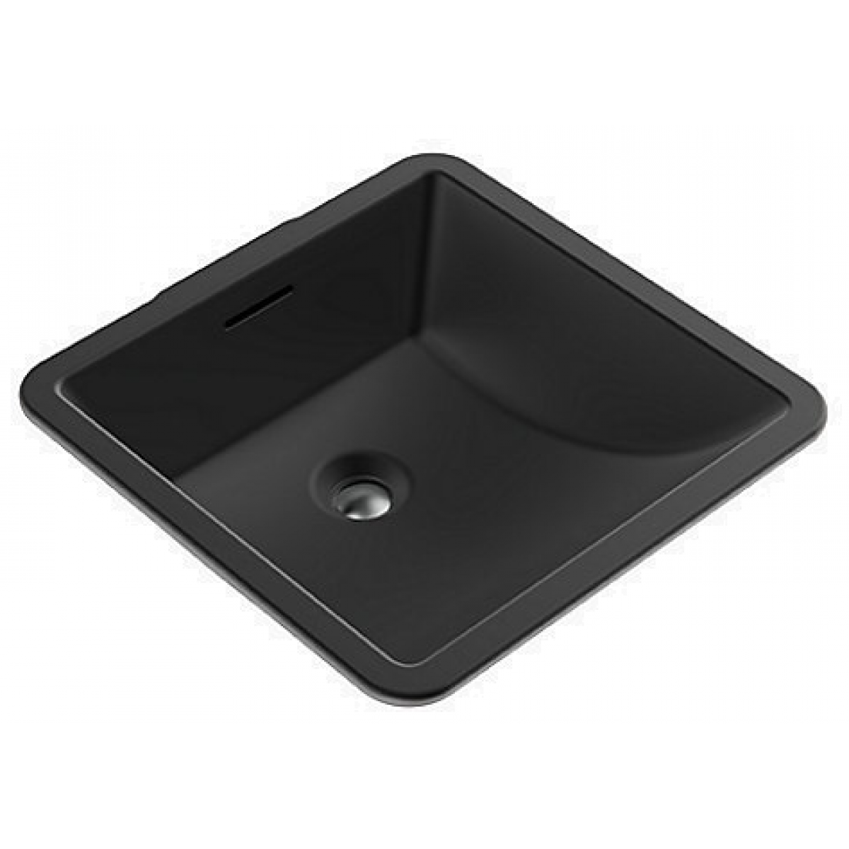 Kohler K-21056K-HB1 Brazn 方形台下式面盆 (黑色)