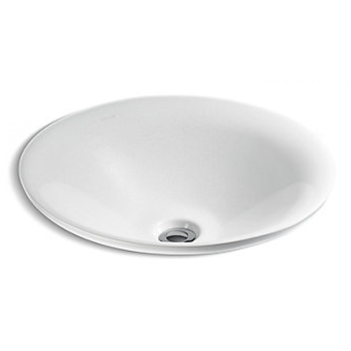 Kohler K-96118T-G81 Carillon 圓形檯上式面盆 (閃爍白雪色)