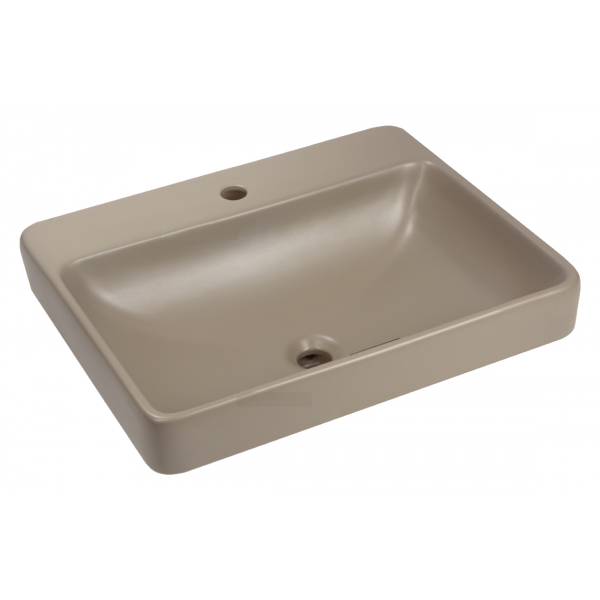 Kohler K-2660X-1-NSG Forefront 長方形檯上式面盆 (單龍頭孔) (奶茶色)