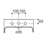 Kohler K-24985K-8-0 Forefront 掛牆式面盆 (8吋龍頭孔)