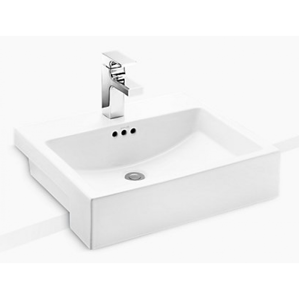 Kohler K-72907K-8-0 Ladena® 半崁式面盆 (8吋龍頭孔)