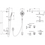 Kohler K-22327T-7-CP DTV Mode 花灑組合套裝 (拋光鍍鉻)