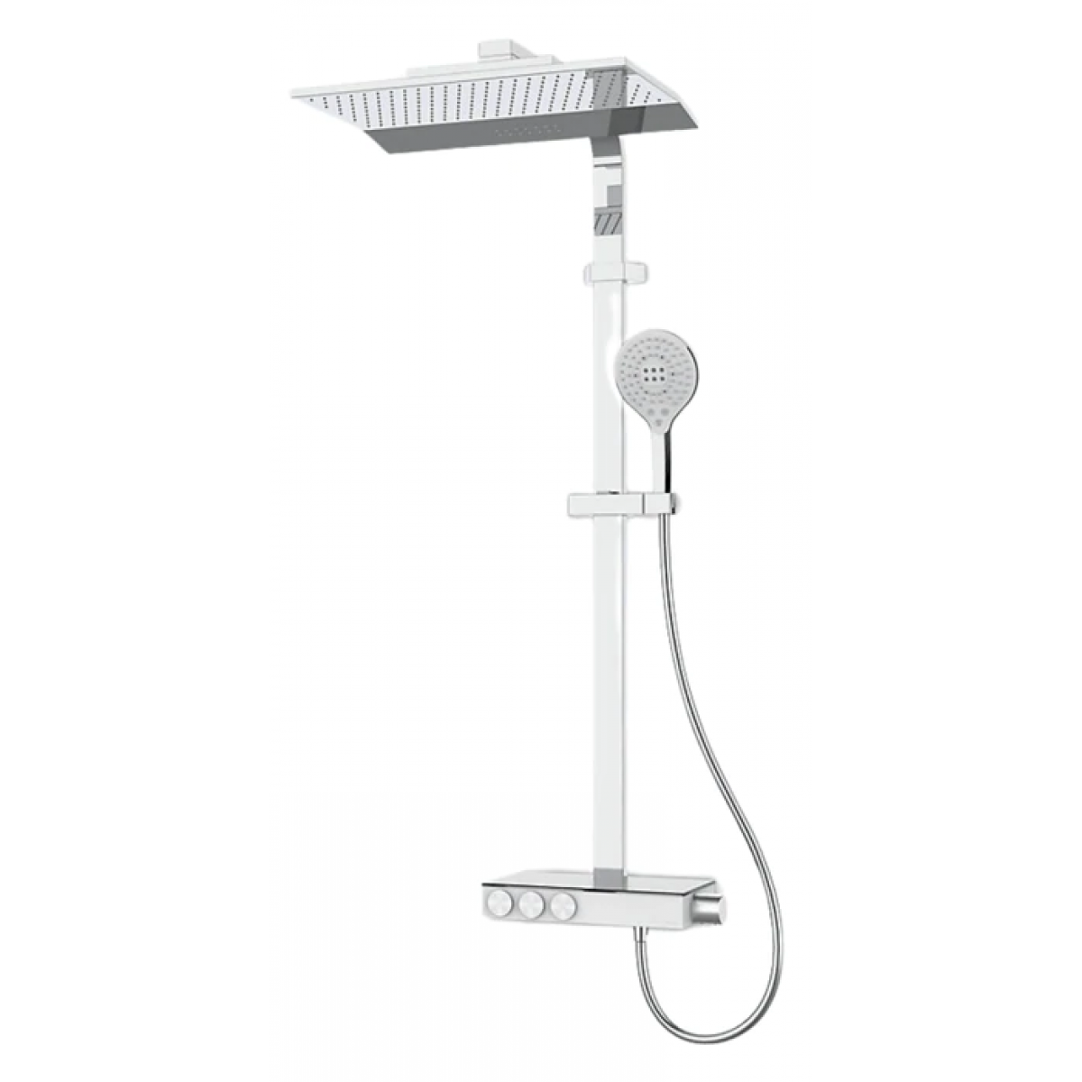 Kohler K-23752T-9-CP URBANITY 逸韻恆溫雙出水淋浴柱 拋光鍍鉻