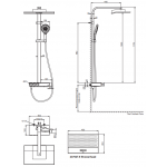 Kohler K-23752T-9-CP URBANITY 逸韻恆溫雙出水淋浴柱 拋光鍍鉻