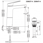 Kohler K-33064K-4-CP Accliv 高出水口單把手抽拉式面盆龍頭 (拋光鍍鉻)