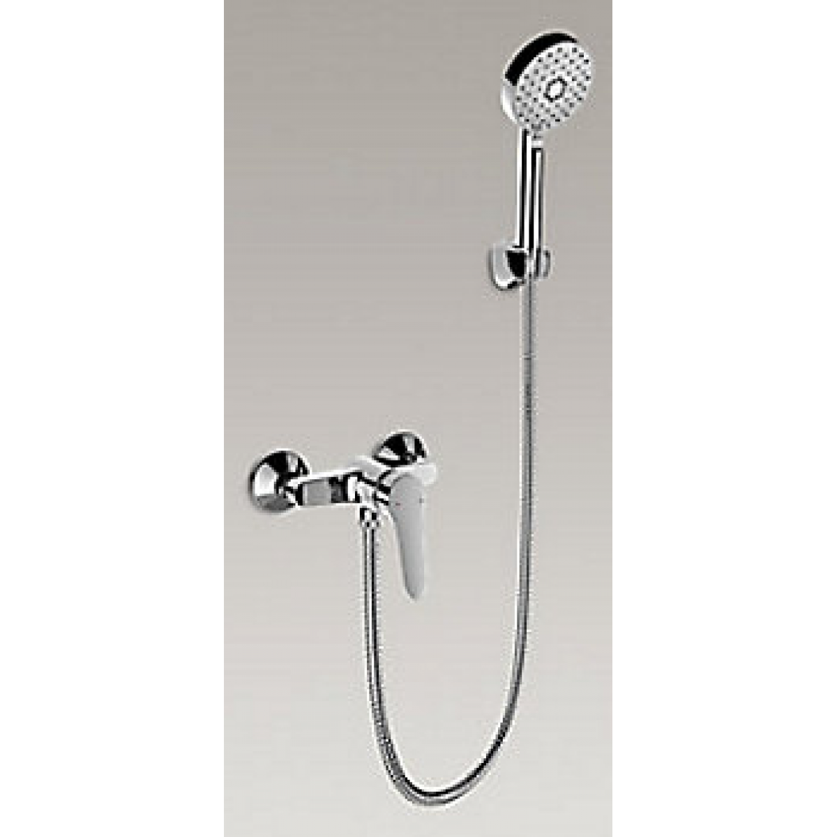 Kohler K-33077T-4-CP Accliv掛牆式淋浴龍頭 (拋光鍍鉻)：堅固黃銅，自動返回分水器，Awaken手持花灑