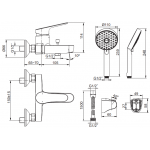 Kohler K-24749X-4-CP HONESTY™ 掛牆式淋浴龍頭 (拋光鍍鉻)