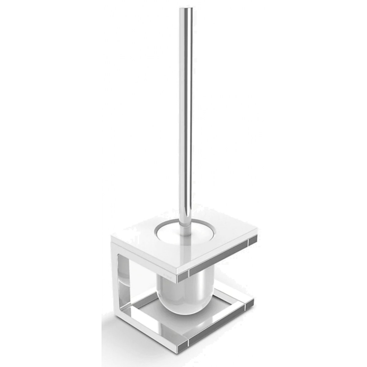 Kohler K-27368T-C0 Stages潔廁刷架 (拋光鍍鉻+白色)：自由搭配，人性化設計，適用多種空間