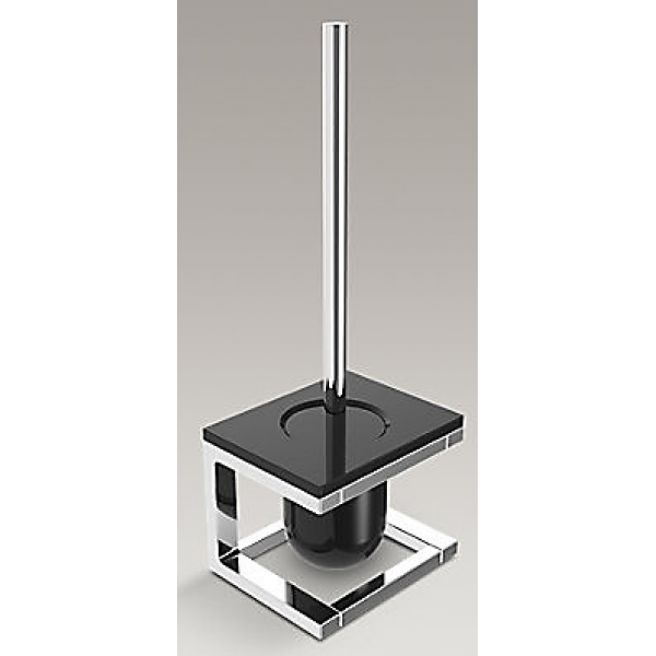 Kohler K-27368T-CH7 Stages潔廁刷架 (拋光鍍鉻+黑色)：自由搭配，人性化設計，適用多種空間