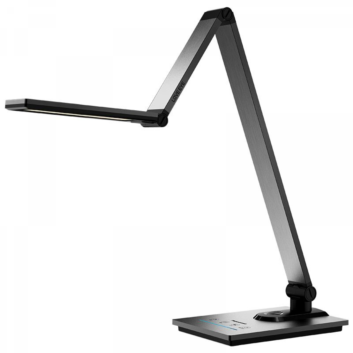 Panasonic 樂聲HHLT0617A13護目佳LED檯燈 (灰黑色)：12W光源，無可視頻閃，可調色溫亮度