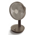 Lumena Stand3X-AB 6吋 搖頭無線座檯風扇 (灰棕色)