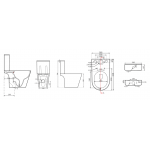 Bellini AB4018 自由咀分體座廁