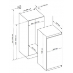 SMEG S7175BKHK 177公升 嵌入式單門雪櫃 - 1級能源效益