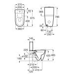 Roca ONA Rimless 自由咀分體座廁 (配SUPRALIT®緩降廁板)