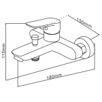 Well Bloom Italy 3SET165RM 165系列拉絲玫瑰金色3件龍頭套裝