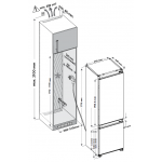 SMEG CI726VTHHK 241L嵌入式雙門雪櫃 (一級能源, 全無霜, 滑動式鉸鏈)