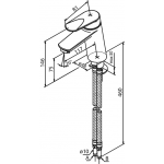 Damixa 60857 Clover 冷熱水水龍頭 (鍍鉻)