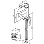 Damixa 658477400 Slate 冷熱水水龍頭 (鍍鉻/黑色)