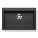 Pyramis 百利美 070045611 Istros 花崗岩廚房昇盤 (76x50) 1B (炭黑色)