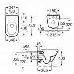 Roca 掛牆座廁配Multiclean X時尚型電子廁板套裝
