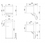 SMEG FAB28RBL4UK 257公升 50年代復刻右門鉸雪櫃 (黑色)