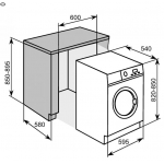 Baumatic BWDI1418.1 8/6公斤嵌入式變頻洗衣乾衣機