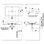 Inax AL-S610V S600 薄刃京瓷檯上式洗手盆