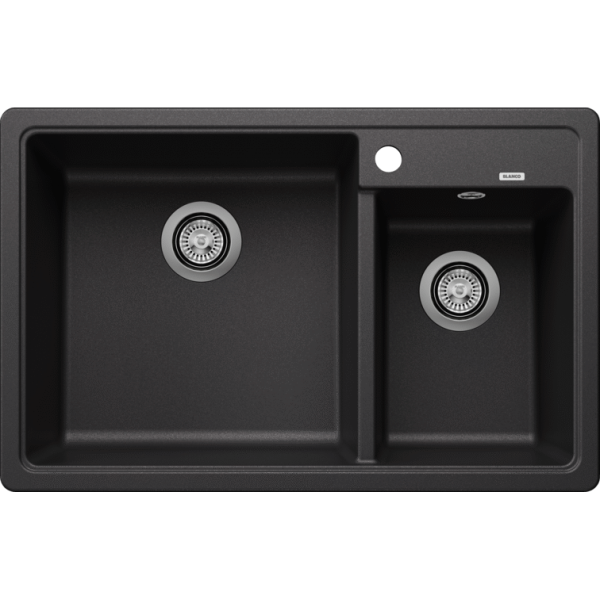 BLANCO LEGRA 8(526224) 雙盆花崗岩複合式星盆 (碳灰色)