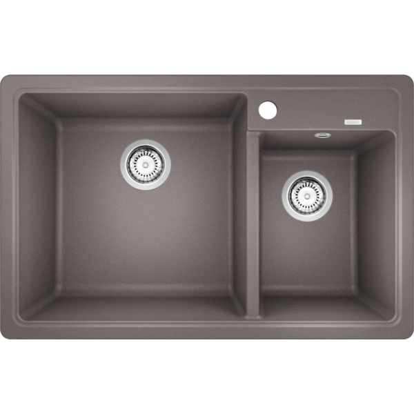 BLANCO LEGRA 8(526225) 花崗岩雙槽鋅盤 (鋁金屬，Hygiene+Plus)