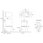 Kohler K-76187H-0 Odeon Up一體式雙沖洗坐廁：3/6L節水，隱藏排水管，適合小型浴室
