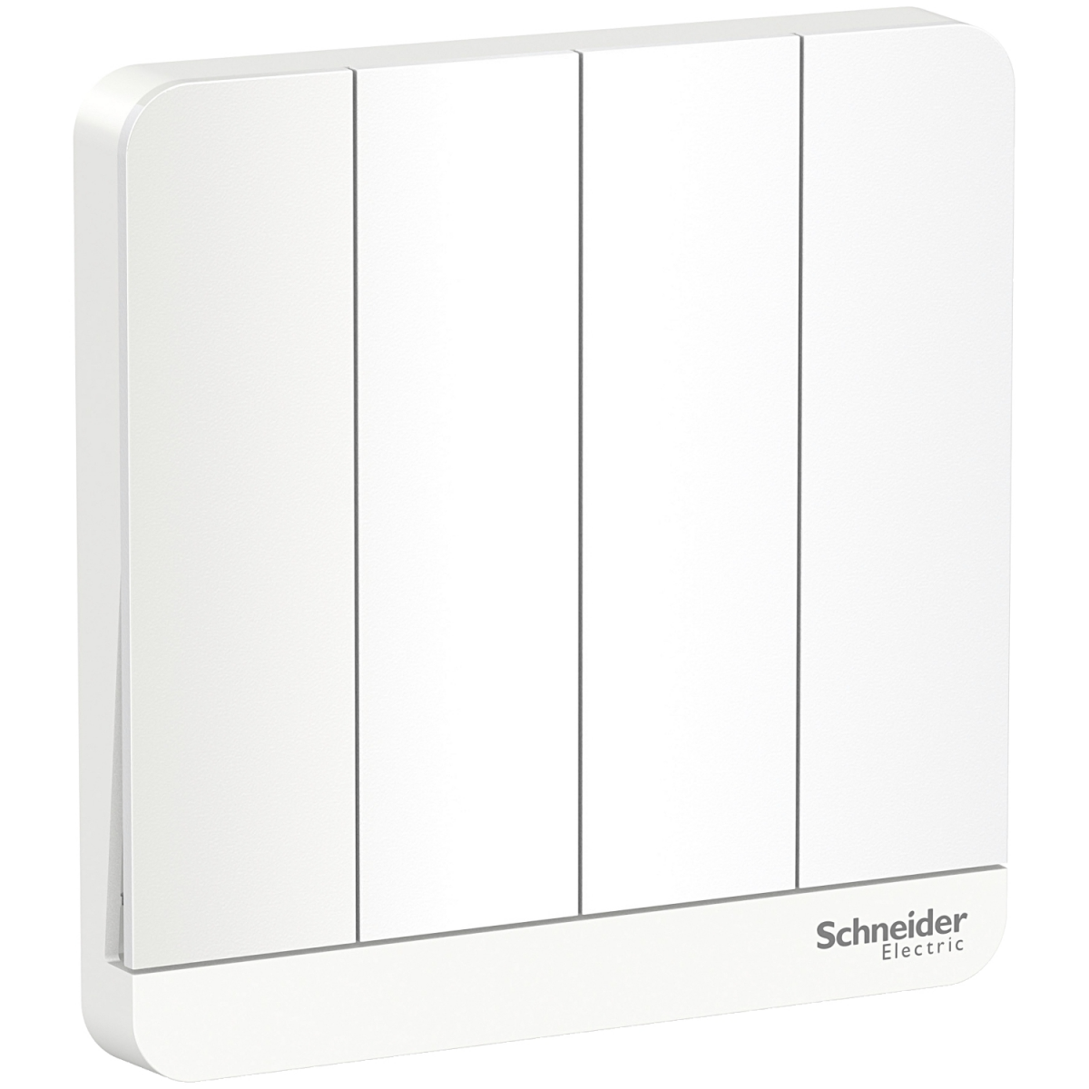 Schneider Electric AvatarOn 16AX 四位單控開關掣連LED (搪瓷白)