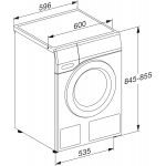 Miele WED025 WCS 8公斤 1400轉 W1前置式洗衣機 - 蜂巢式滾筒