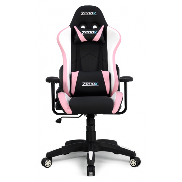 Zenox Rookie 兒童電競椅 (粉紅色) (Z-3076-P) - 135°後躺、可調頭枕腰枕、4級液壓氣桿