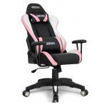 Zenox Rookie 兒童電競椅 (粉紅色) (Z-3076-P) - 135°後躺、可調頭枕腰枕、4級液壓氣桿