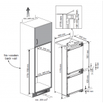 De Dietrich DRP1928JE 269公升 嵌入式雙門底層冷藏式雪櫃 (右門鉸)