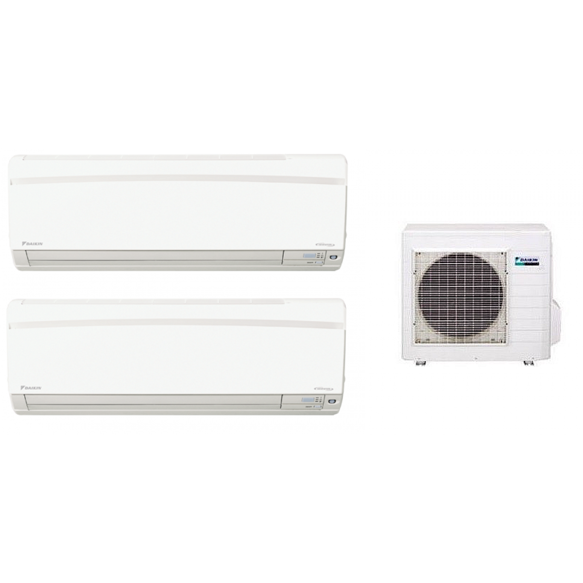 Daikin 大金 1.0匹+1.0匹 變頻冷暖多聯分體冷氣機 (2MXS50FV1B/FTXS25KVMNx2) - 3D送風、智慧眼感應