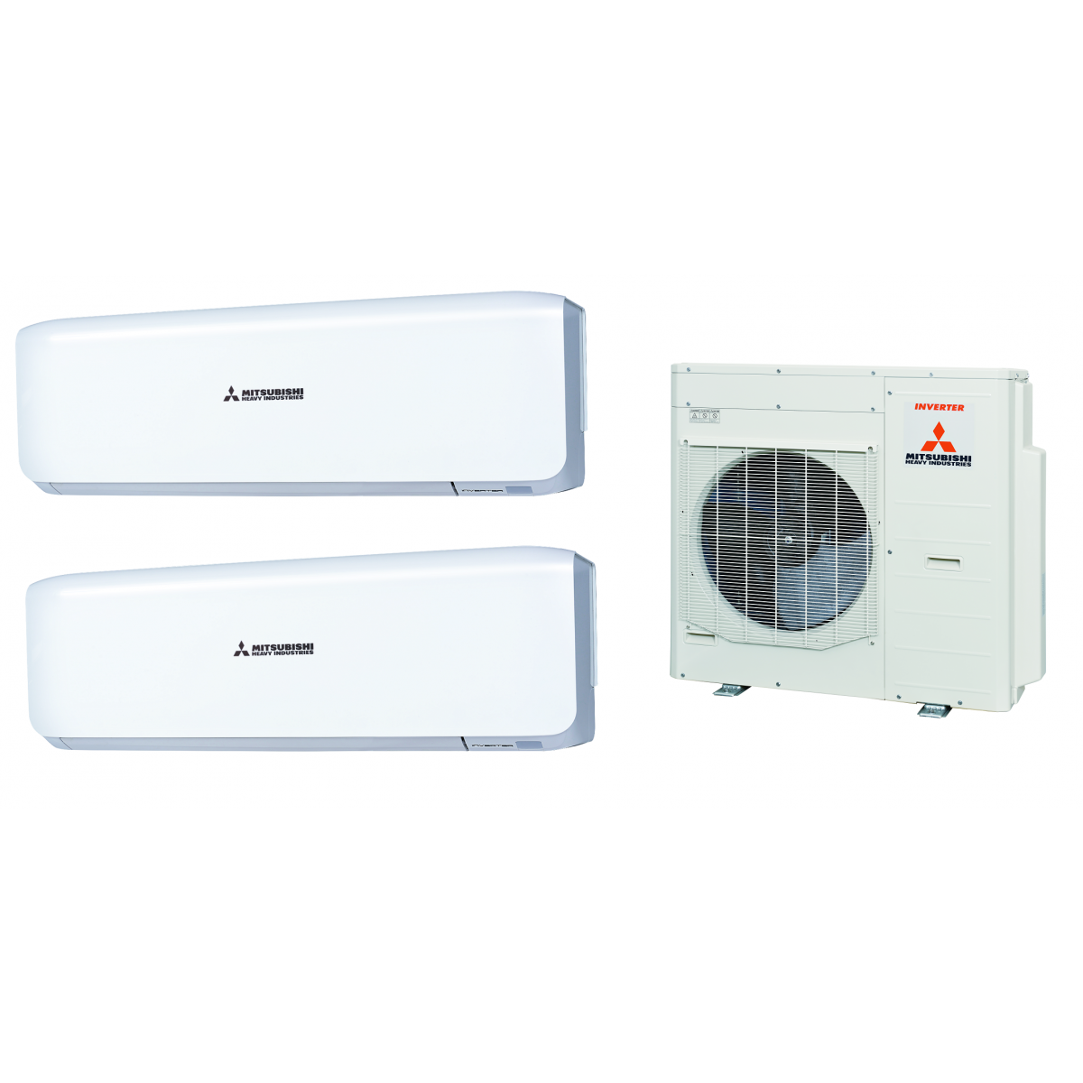 Mitsubishi 重工 2.0匹x2 一拖二 變頻冷暖多聯分體式冷氣機 (SRK50ZSx2/SCM100ZM-S) - 三重淨化、寧靜舒適