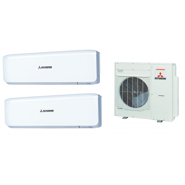 Mitsubishi 重工 2.0匹x2 一拖二 變頻冷暖多聯分體式冷氣機 (SRK50ZSx2/SCM100ZM-S) - 三重淨化、寧靜舒適