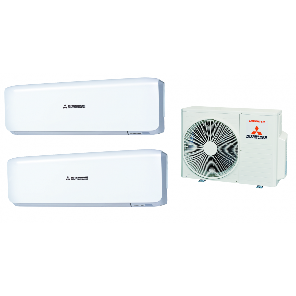 MITSUBISHI HEAVY 三菱重工 SCM50ZSS1+SRK25ZSWx2 一拖二變頻冷暖分體機 | JET超強氣流、3D AUTO、R32雪種
