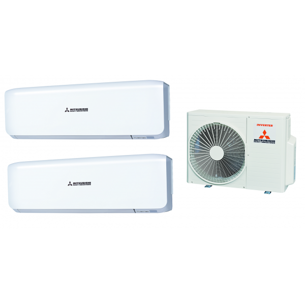 MITSUBISHI HEAVY 三菱重工 SCM50ZSS1+SRK25ZSWx2 一拖二變頻冷暖分體機 | JET超強氣流、3D AUTO、R32雪種