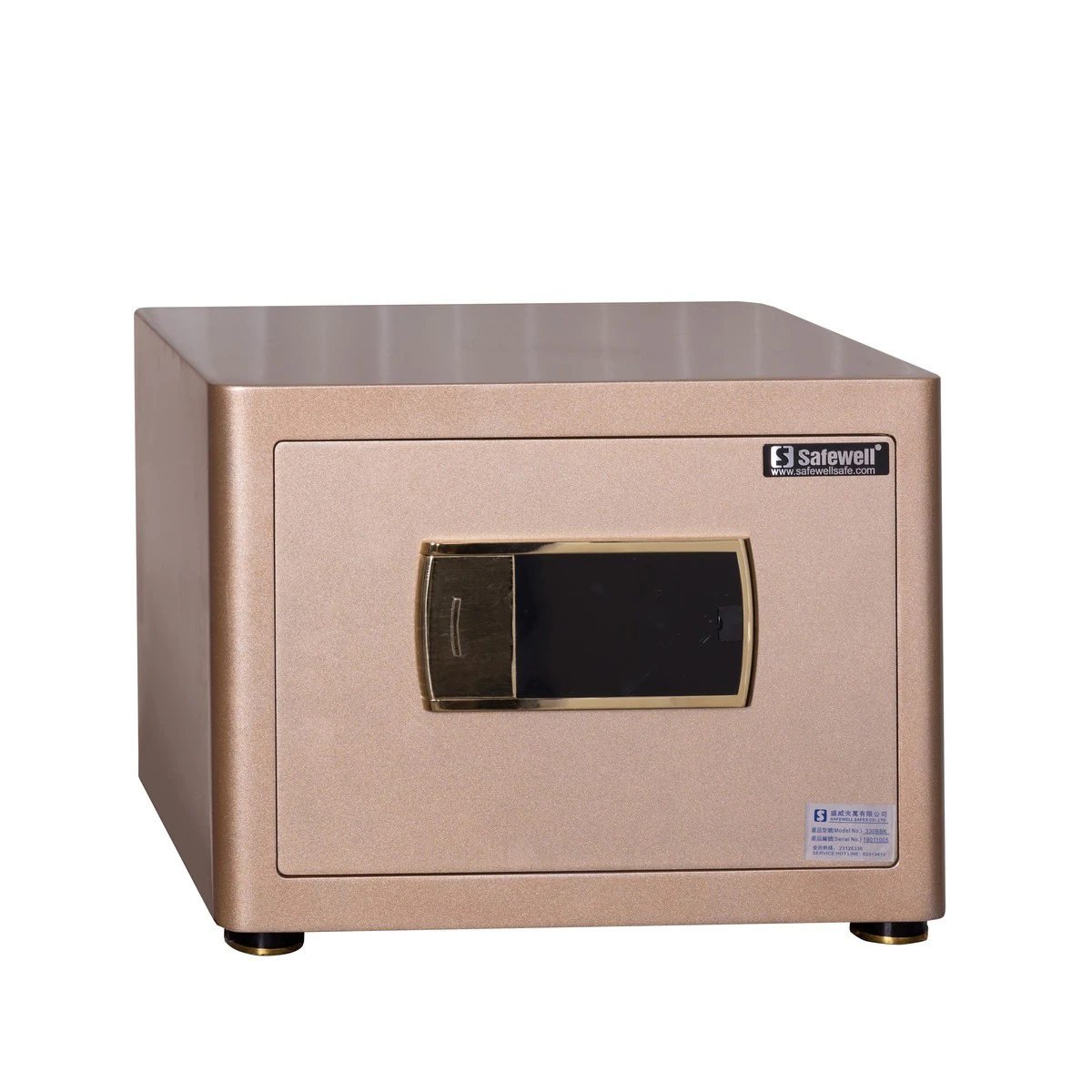 Safewell 330BBK 黃金財庫夾萬 (高光金) - 多層鋼板、防鑽防撬、內置警鐘
