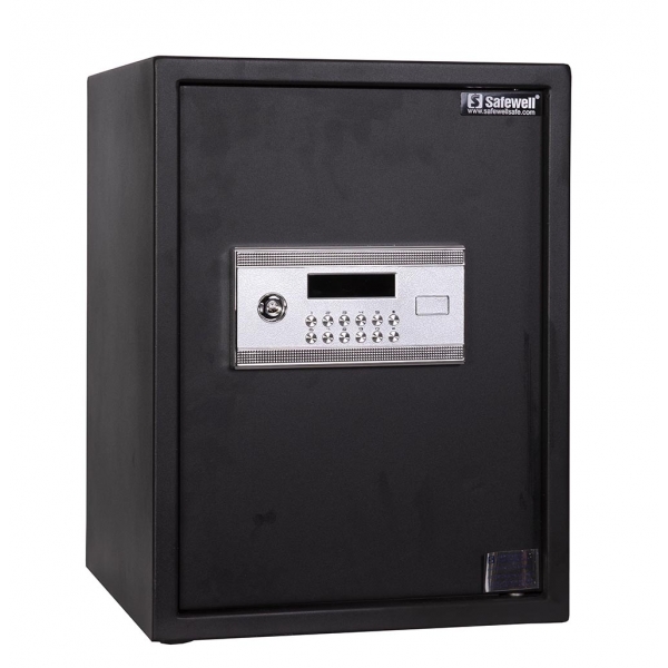 Safewell 500NHK 防盜夾萬 (碳黑) - 電子鎖+鎖匙雙重保險、內置警鐘