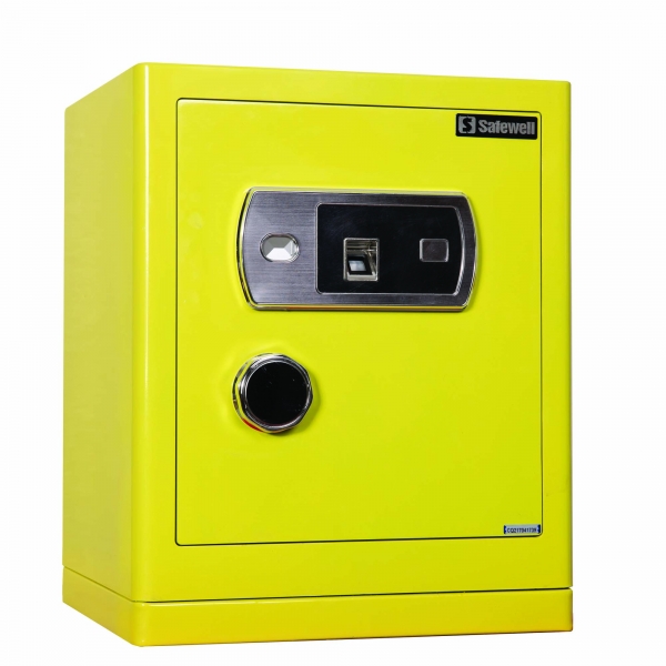 Safewell 450QF-Y QF系列 藍牙指紋鎖家用夾萬 (黃色)