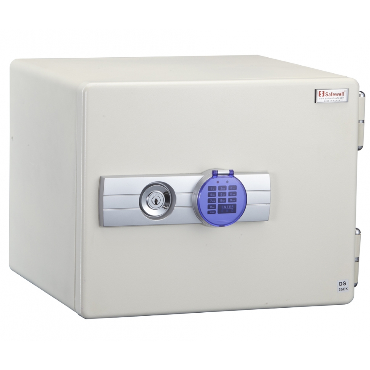 Safewell DS-35EK DS系列 韓國1小時防火夾萬 (電子鎖/珍珠白)