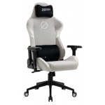 Zenox Saturn Mk-2 電競椅 (布面/淺灰色) - 180°後躺，4D扶手，磁力頸腰枕